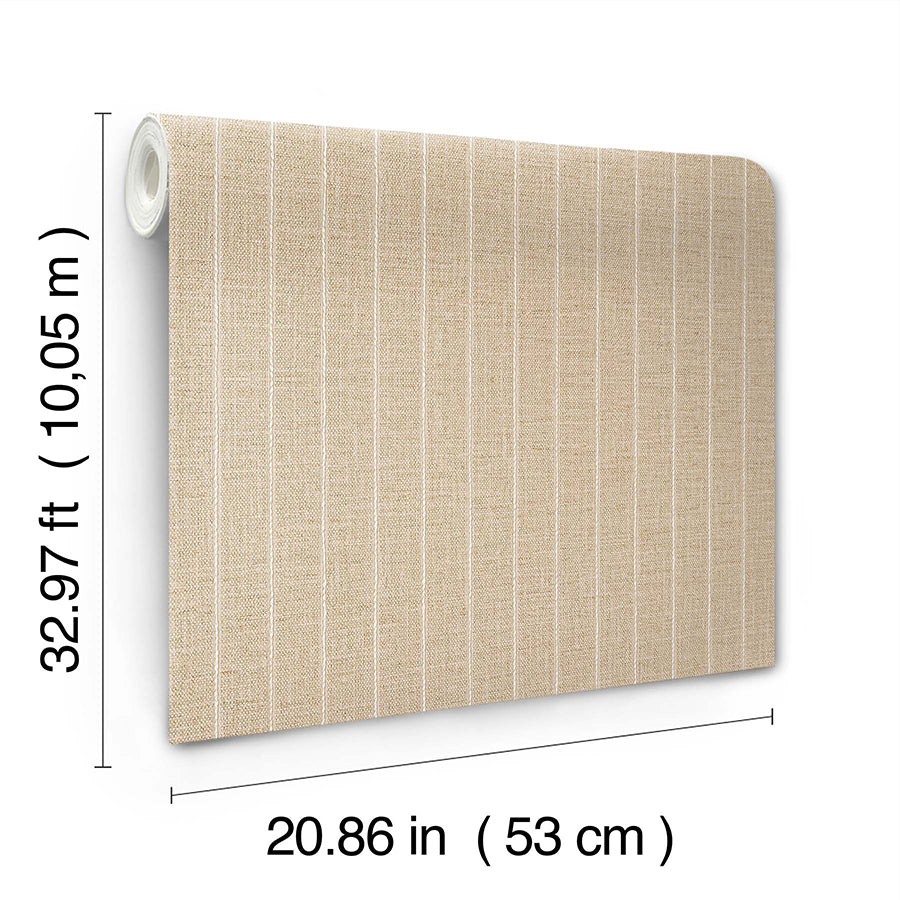 Cording Stripe Sienna by York Wallcoverings Vinyl on Non Woven Wallpaper – York Wallcoverings SI26122