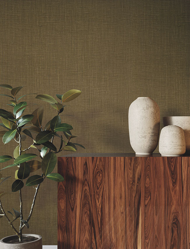 Jute Weave Mustard by Ronald Redding Grasscloth Wallpaper – York Designer Series GRL88386