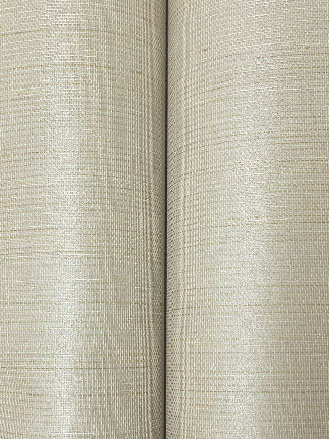 Fine Abaca Ivory by Ronald Redding Grasscloth Wallpaper – York Designer Series GRL88409