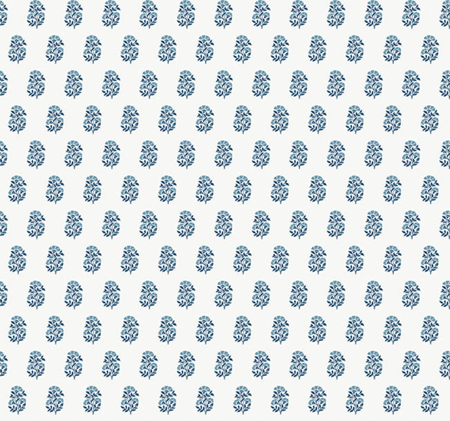 Antonina Vella Sylvie Blue Floral Wallpaper VP1384