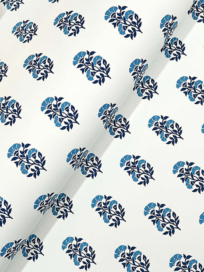 Sylvie Blue by Antonina Vella Floral Wallpaper – York Designer Series VP1384