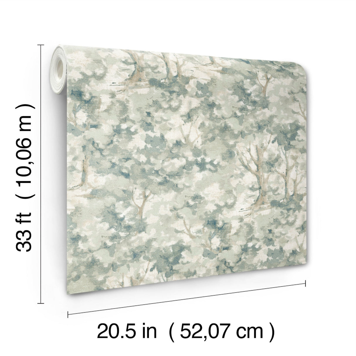 Thicket Teal by Chesapeake Forest Wallpaper – Brewster Home Fashions 4169-83111