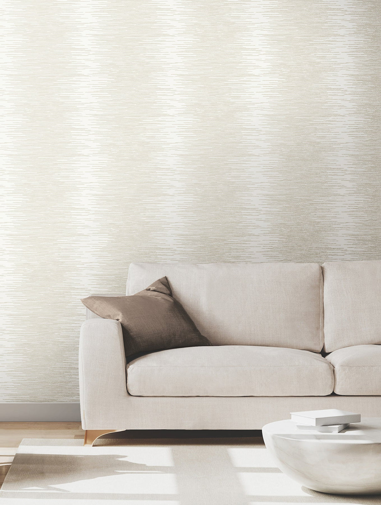 Operetta White by Ronald Redding Metallic Columns Wallpaper- York Designer Series VR1506