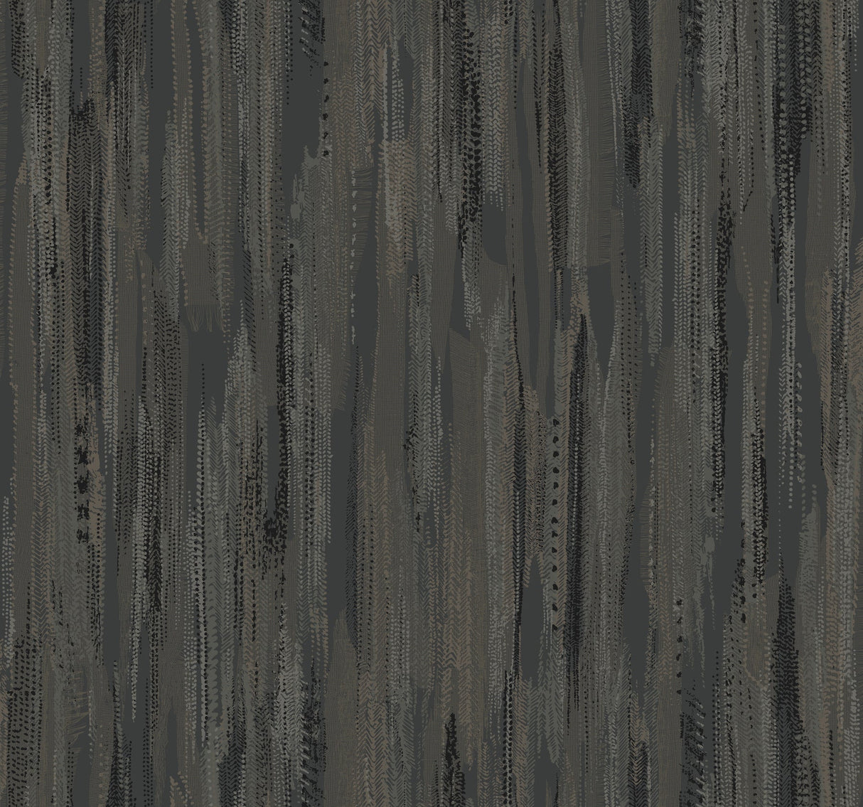 Tribeca Charcoal Texture Stripe Wallpaper by Ronald Redding, 27 in x 27 ft roll.