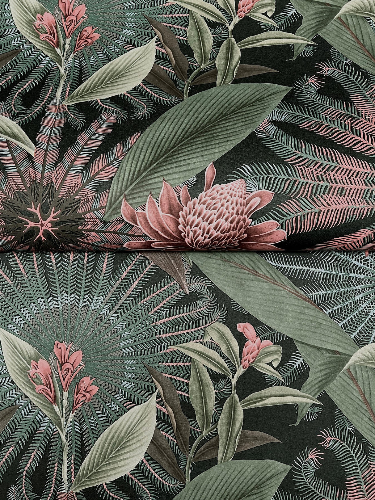 Enchanted Garden Green by Ronald Redding Tropical Wallpaper – York Designer Series VR1530