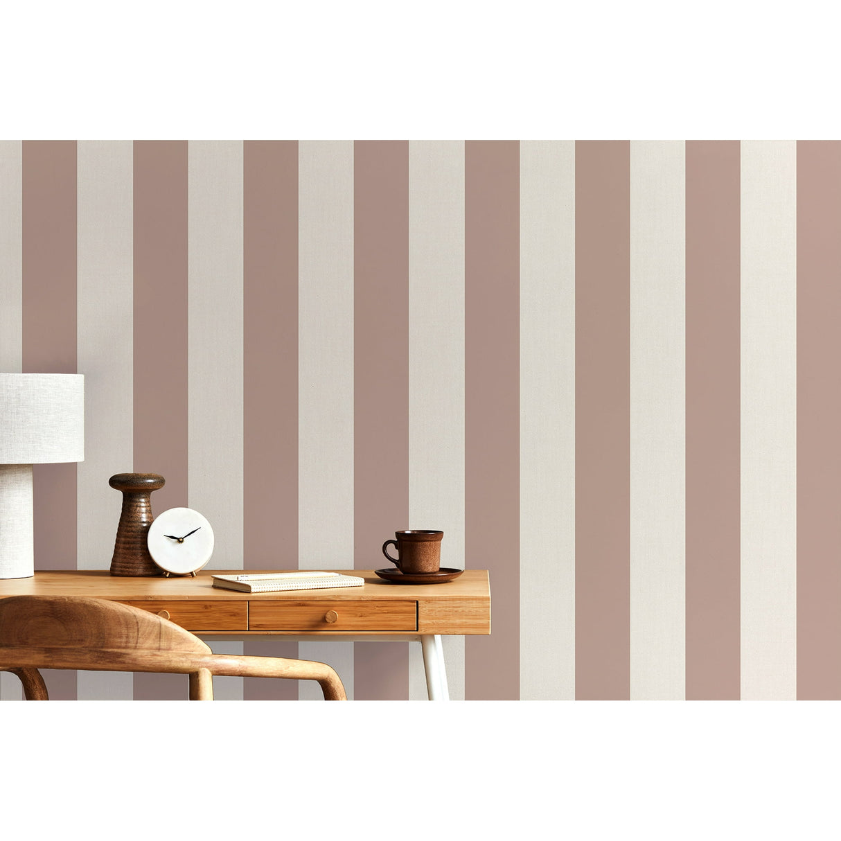 Tavish Light Pink by Fine Decor Stripe Wallpaper – Brewster FD43456