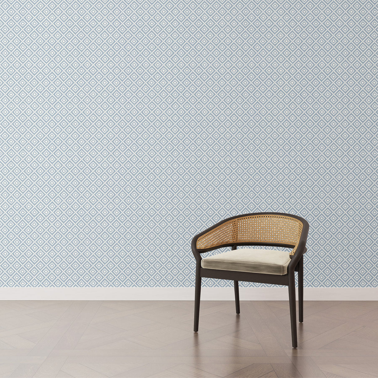 Diamond Geo Chambray Peel & Stick Mural