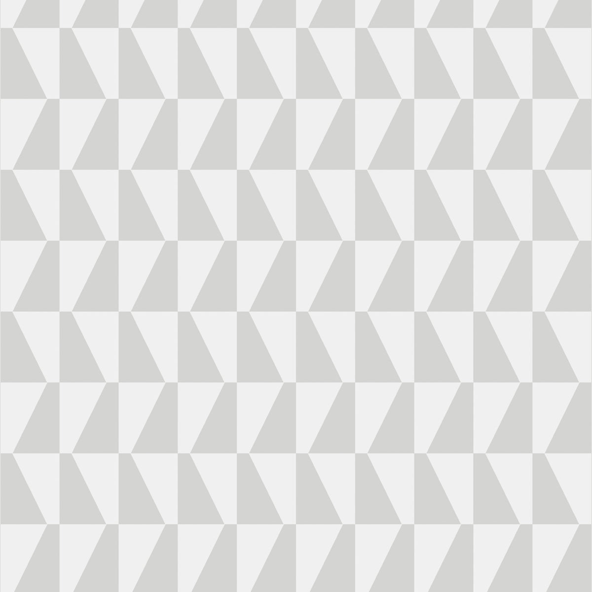 Trapez geometric grey wallpaper by Boråstapeter for Schumacher, styled in a modern interior