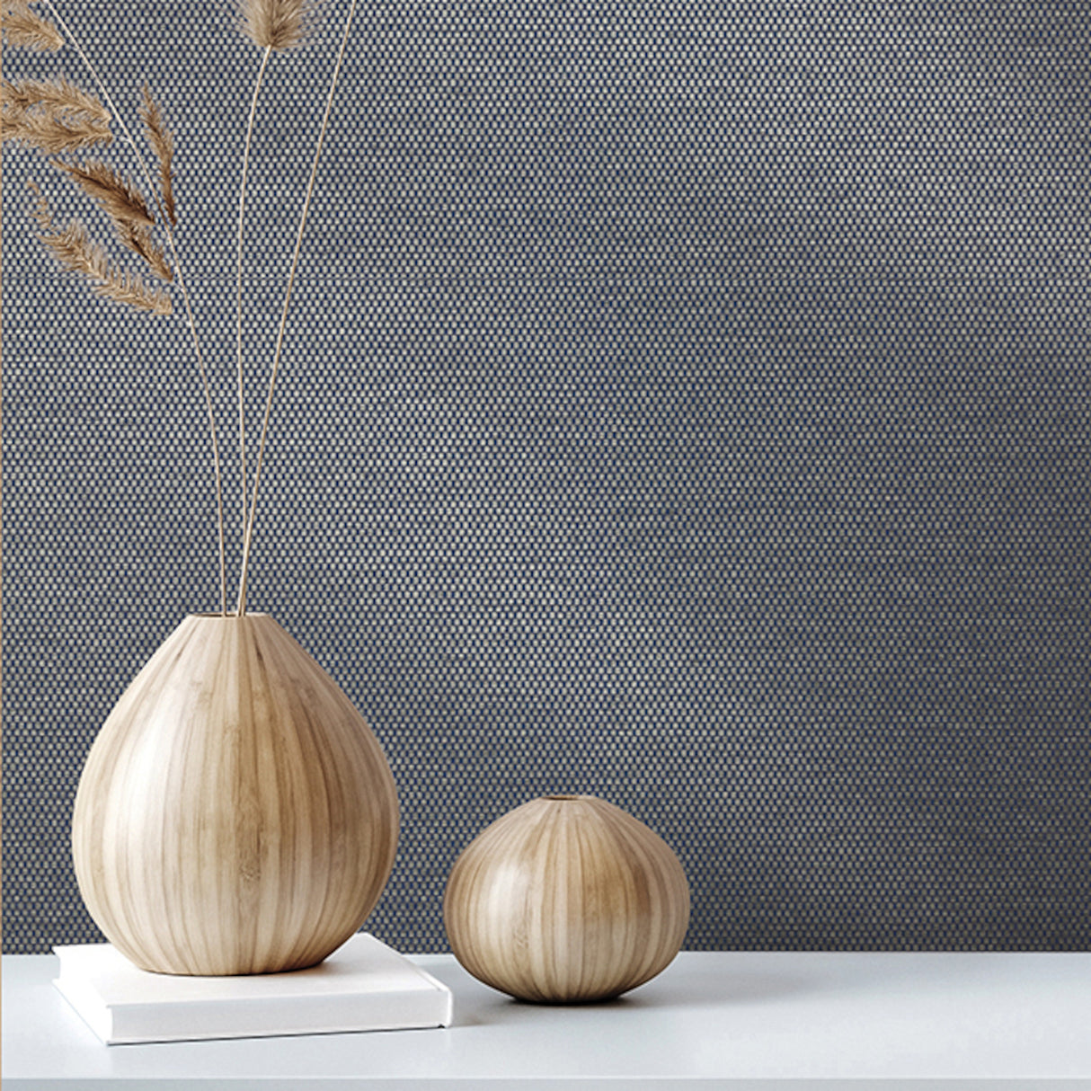 Argent Deep Navy by York Wallcoverings High Performance Textile Wallcovering – York Wallcoverings 196-01