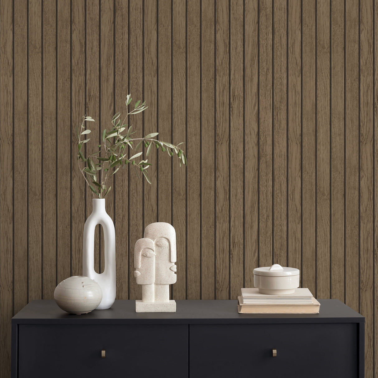 Manolo Brown by Fine Decor Wooden Slat Wallpaper – Brewster Home Fashions FD43842
