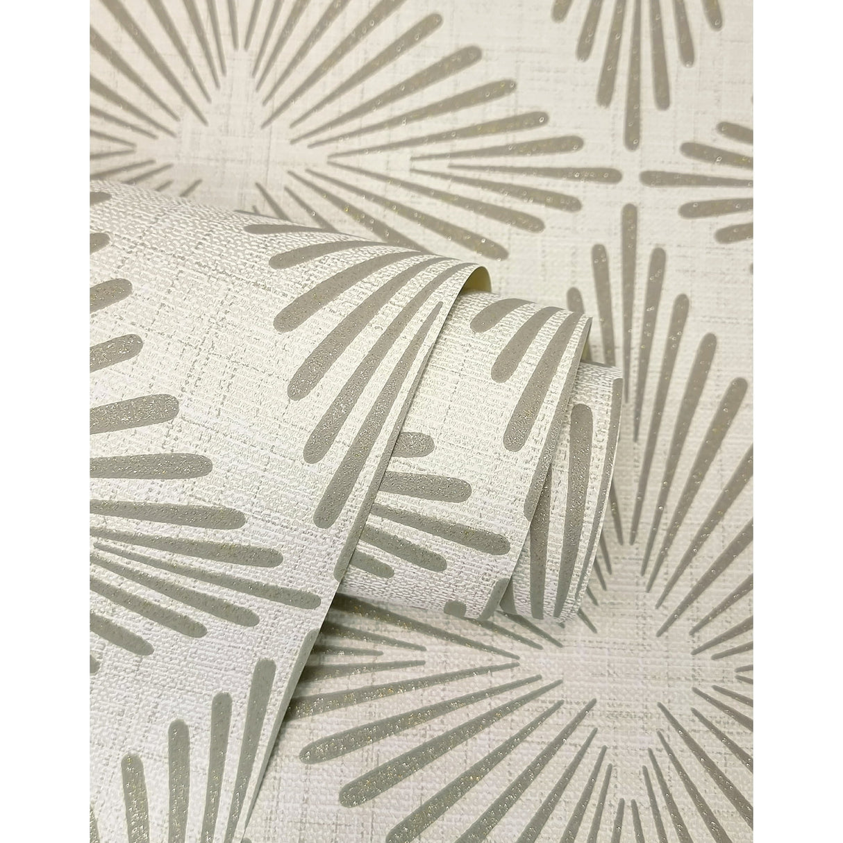 Denver Neutral by Fine Decor Starburst Vinyl Wallpaper – Brewster Home Fashions FD43749