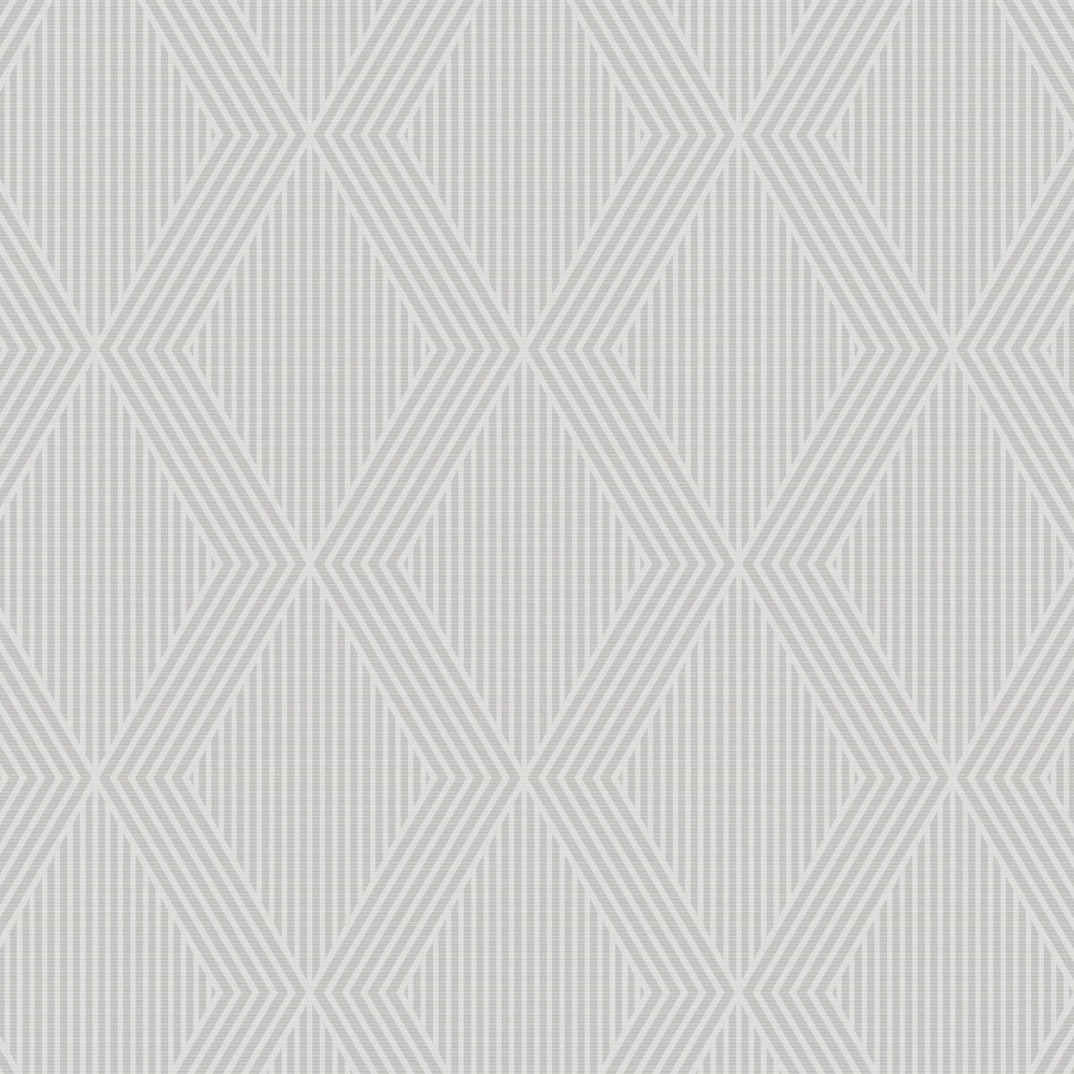GARBO wallpaper in Bone by Boråstapeter for Schumacher, geometric trellis pattern, modern Art Deco style.