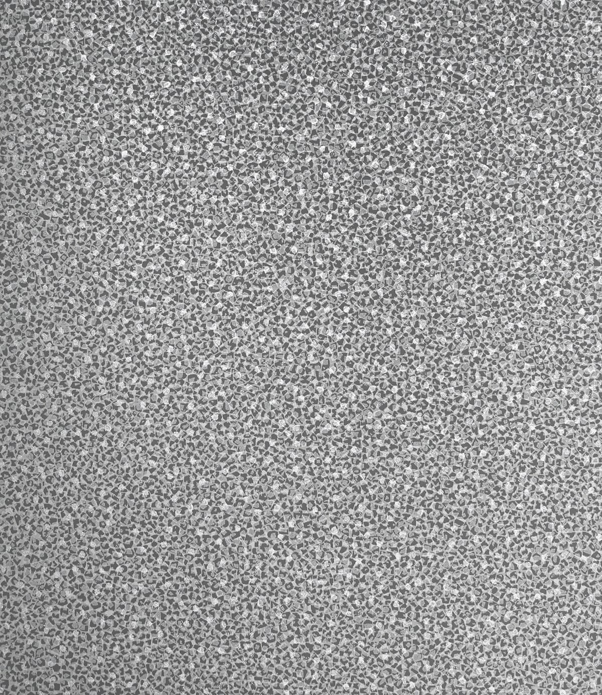 Mica Texture wallpaper in Pavestone and Silver Glitter with metallic terrazzo-like texture