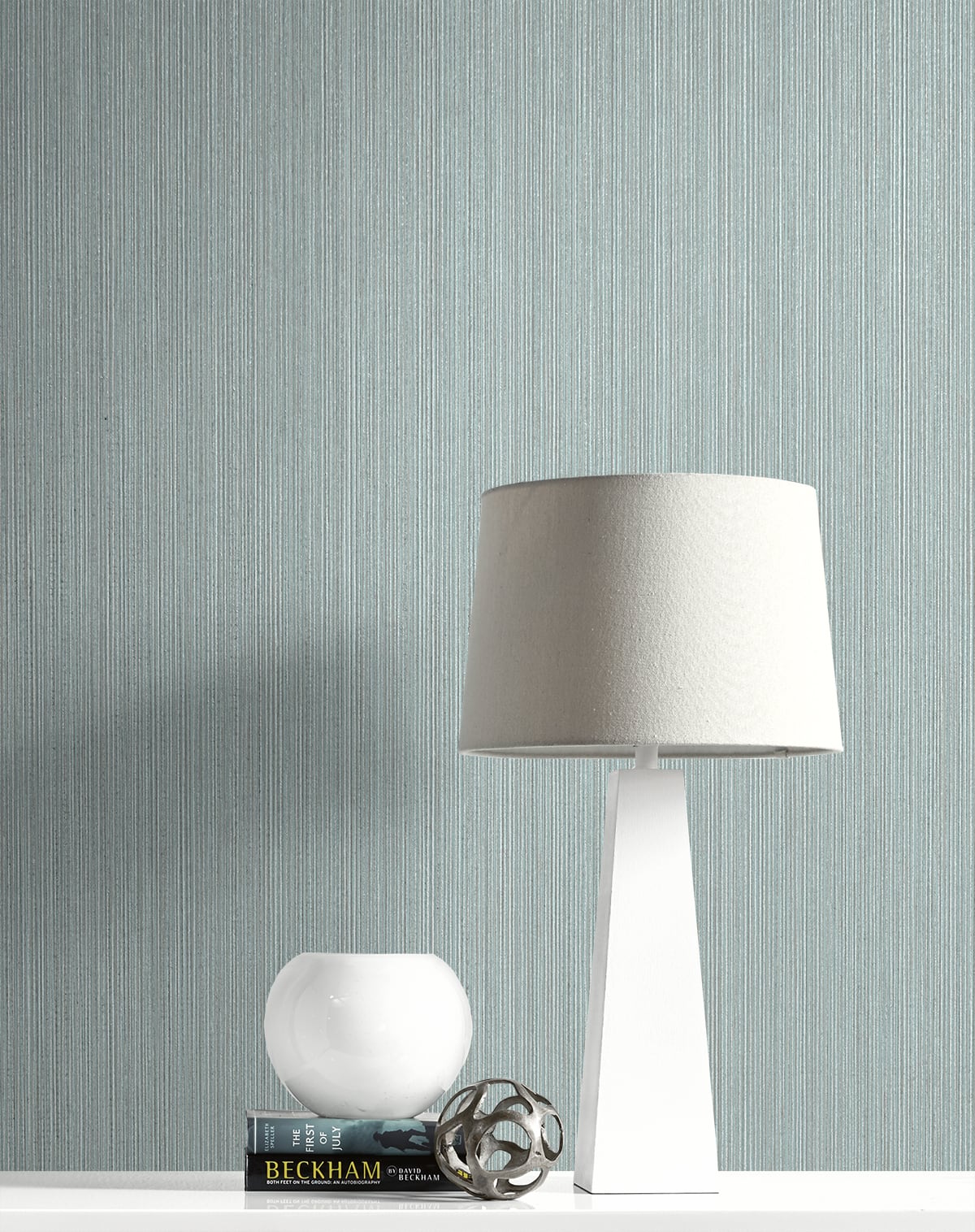 Natural Stria Sea Green & Glitter by Essential Textures Textured Wallpaper – Etten Studios 2231704