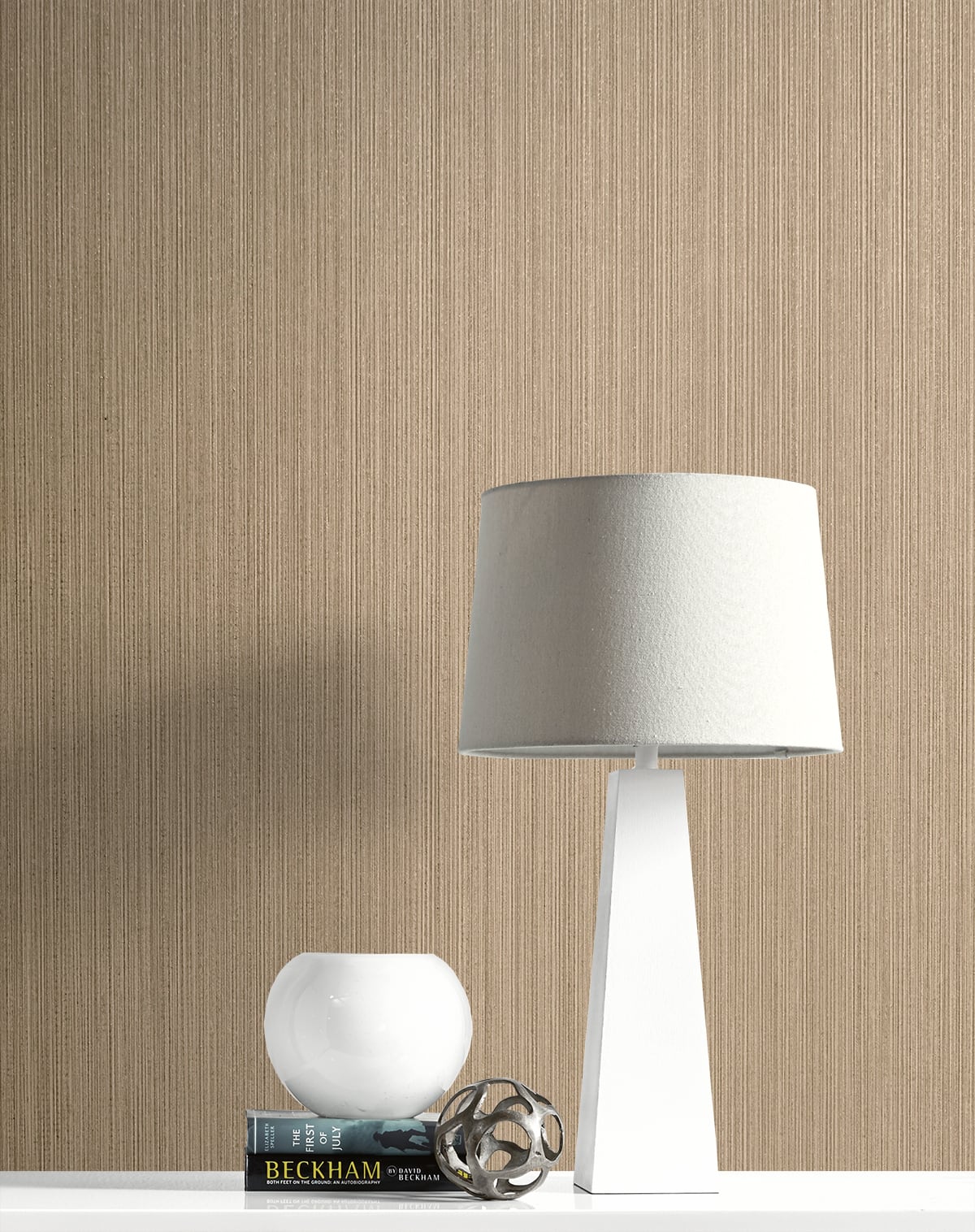 Natural Stria Khaki & Glitter by Essential Textures Textured Stria Wallpaper – Etten Studios 2231707