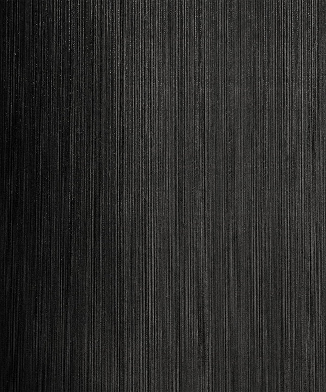 Natural Stria ebony black glitter striated textured wallpaper