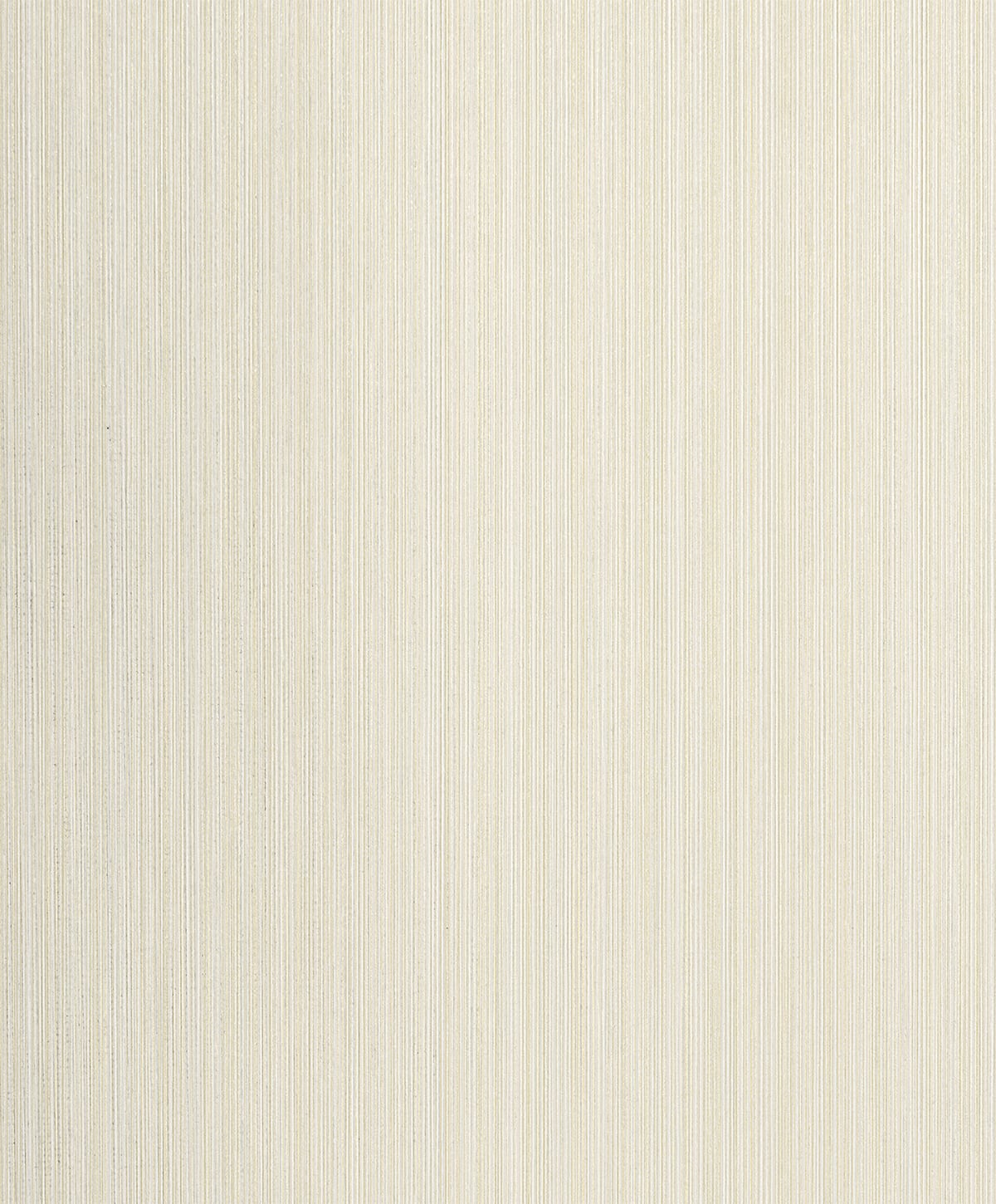 Natural Stria wallpaper in cream with subtle vertical striations and glitter shimmer