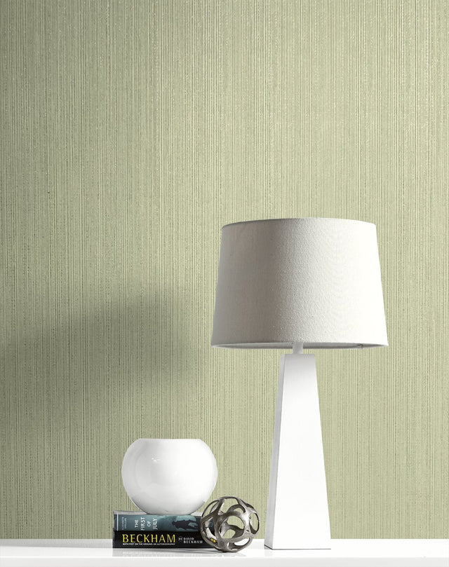 Natural Stria Olive & Glitter by Essential Textures Textured Faux Finish Wallpaper – Etten Studios 2231714
