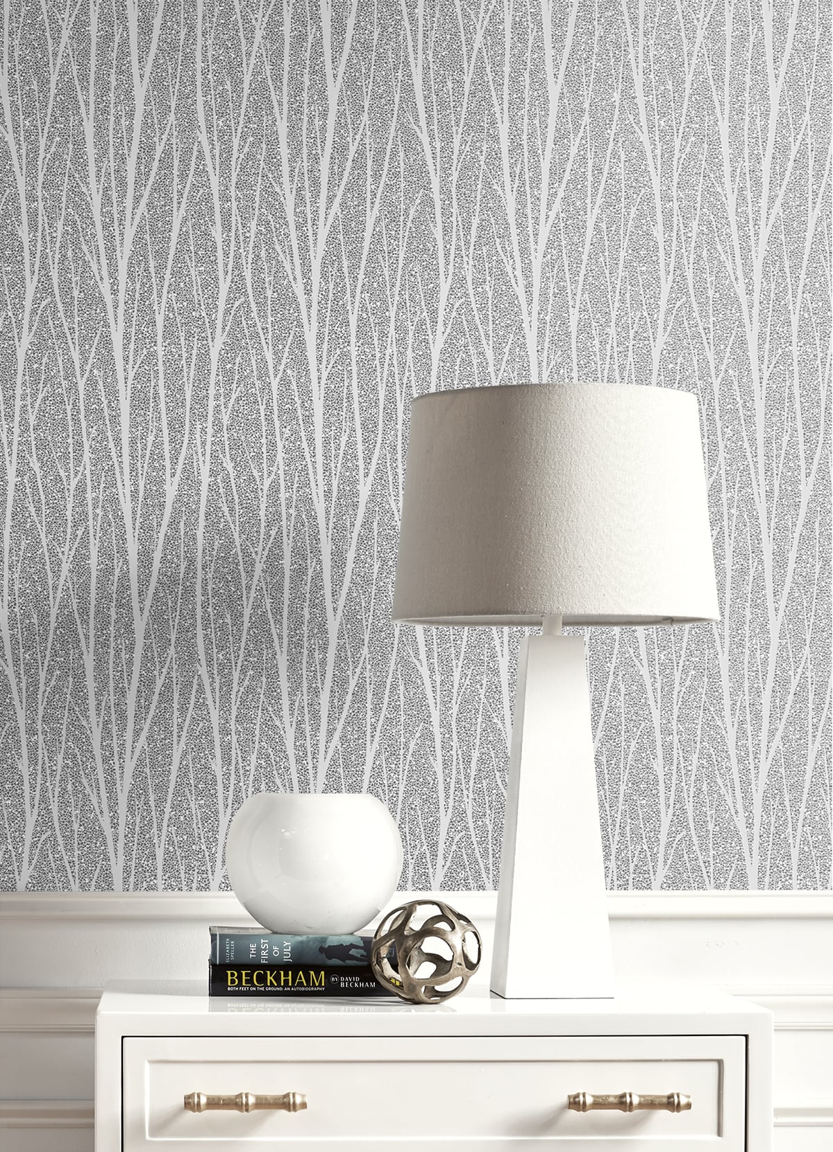 Birch Trail Metallic Silver & Charcoal by Essential Textures Metallic Birch Tree Wallpaper – Etten Studios 2232117