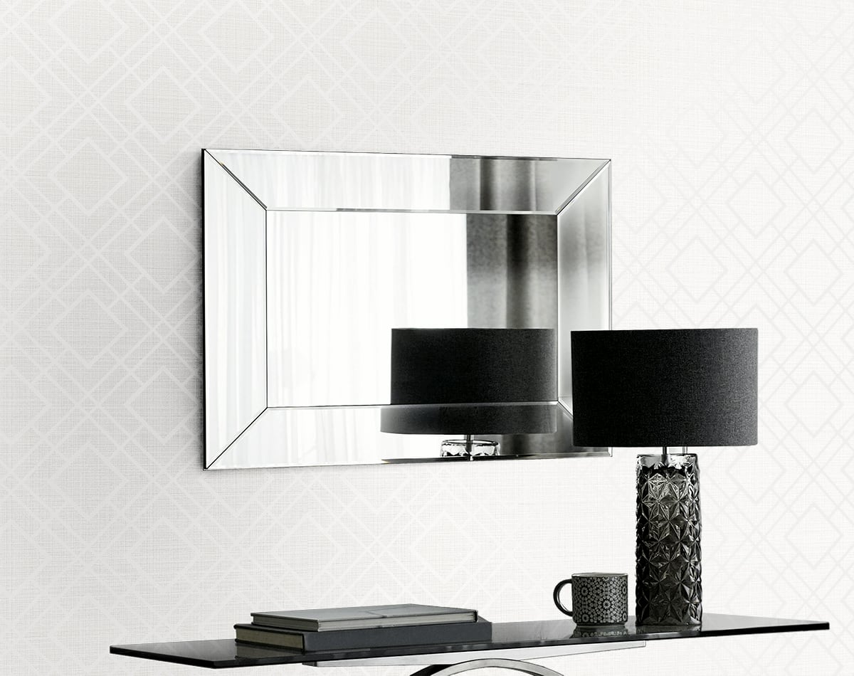 Diamond Lattice Metallic Pearl by Etten Studios Geometric Wallpaper – Etten Studios 2232200