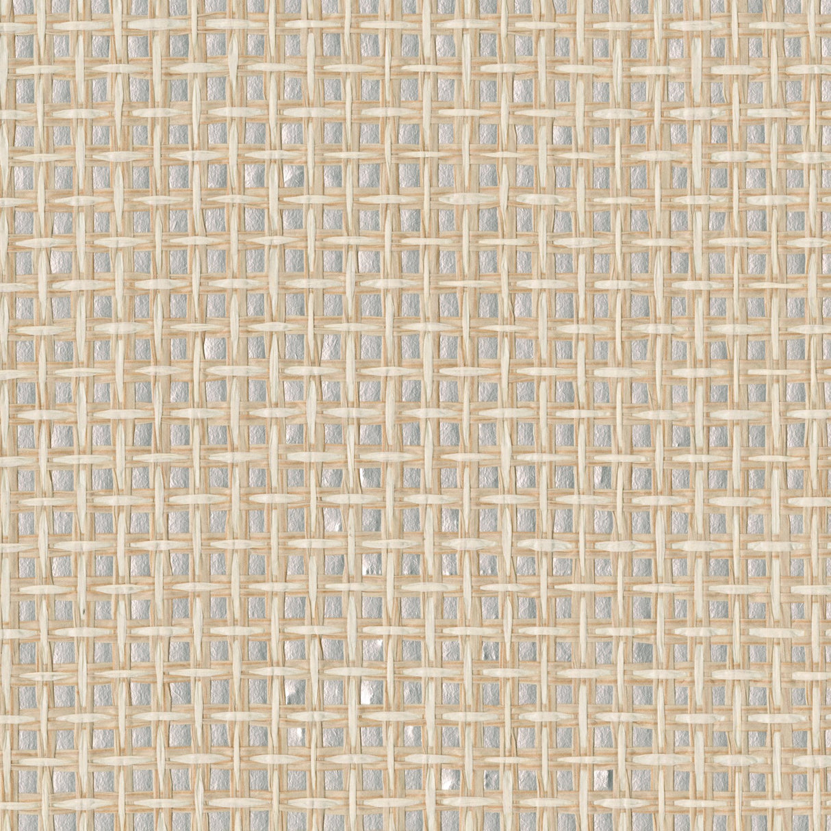 Tai Xi Cream Grasscloth Wallpaper