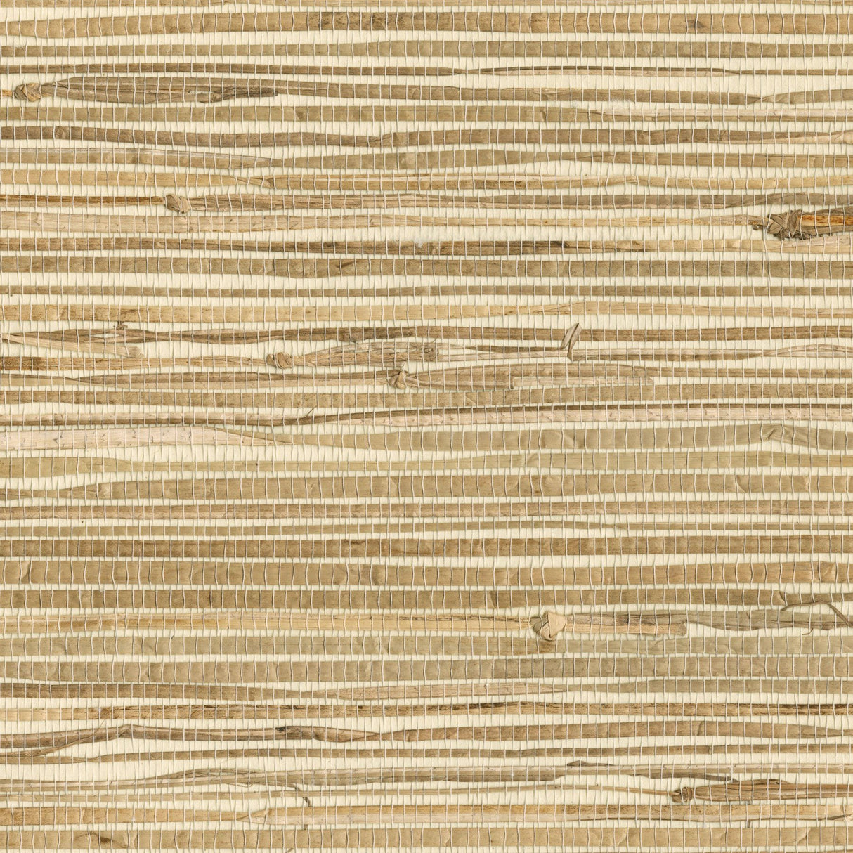 Kyodo Neutral Grasscloth Wallpaper with Open-Weave Textured Pattern, Modern Style - Brewster 2693-89470