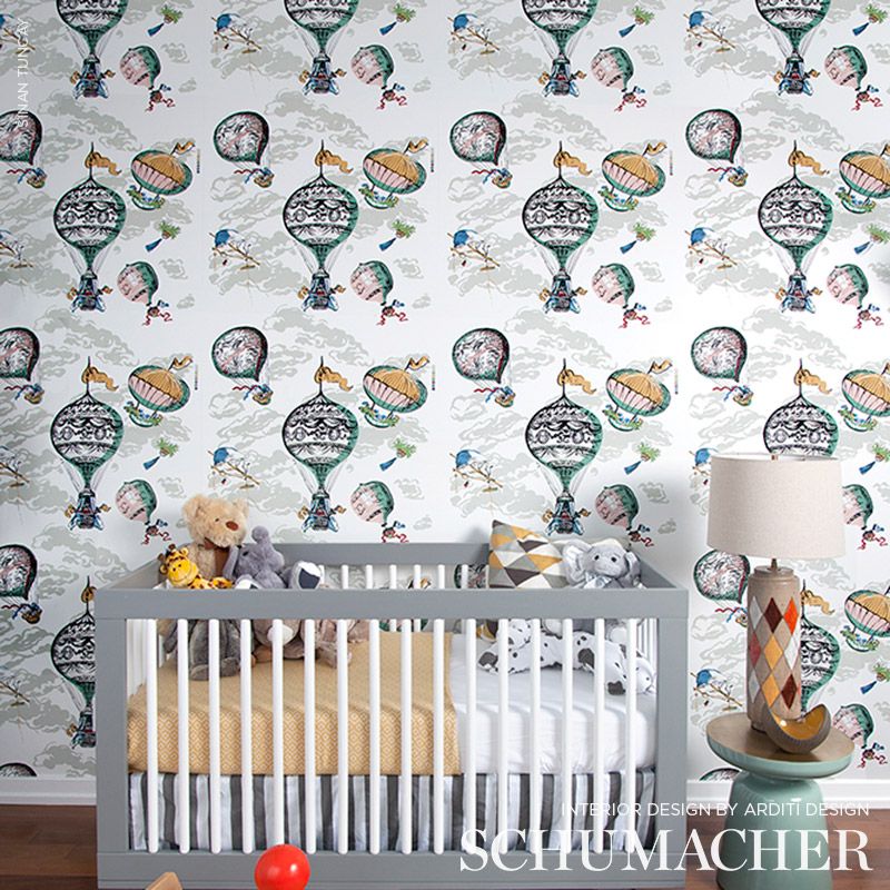 Balloons Multi Exuberant Prints Wallpaper – Schumacher 2704320