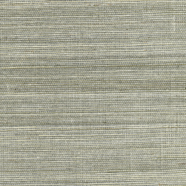 Nathan Silver Grasscloth Wallpaper