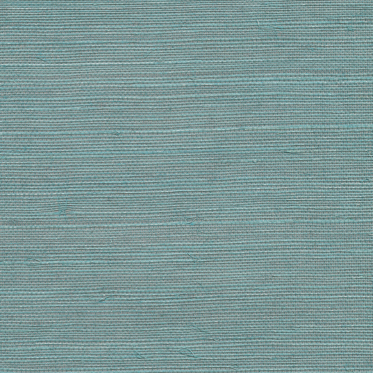 Haiphong Turquoise Sisal Grasscloth Wallpaper with Organic Texture - Kenneth James 2732-80016