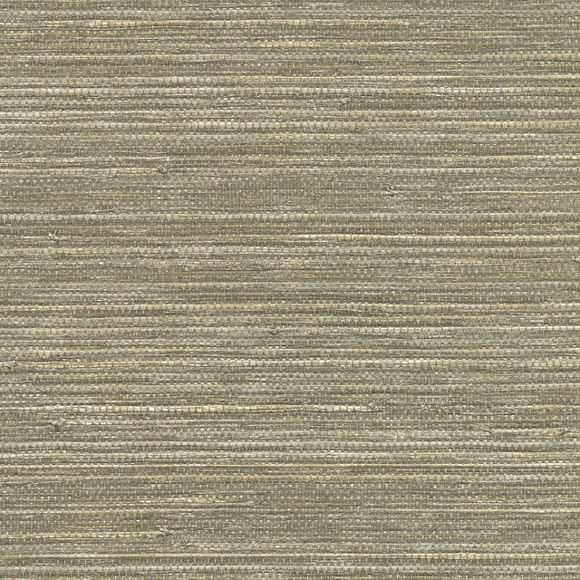Tagum Grey Grasscloth Wallpaper SAMPLE