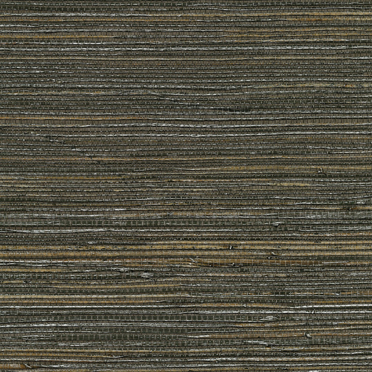 Shandong Chocolate Ramie Grasscloth Wallpaper with Organic Textures - Kenneth James 2732-80071