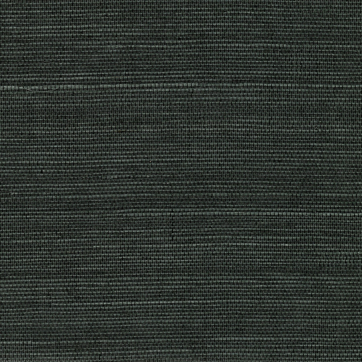 Kowloon Charcoal Sisal Grasscloth Wallpaper with Organic Textures - Kenneth James 2732-80075