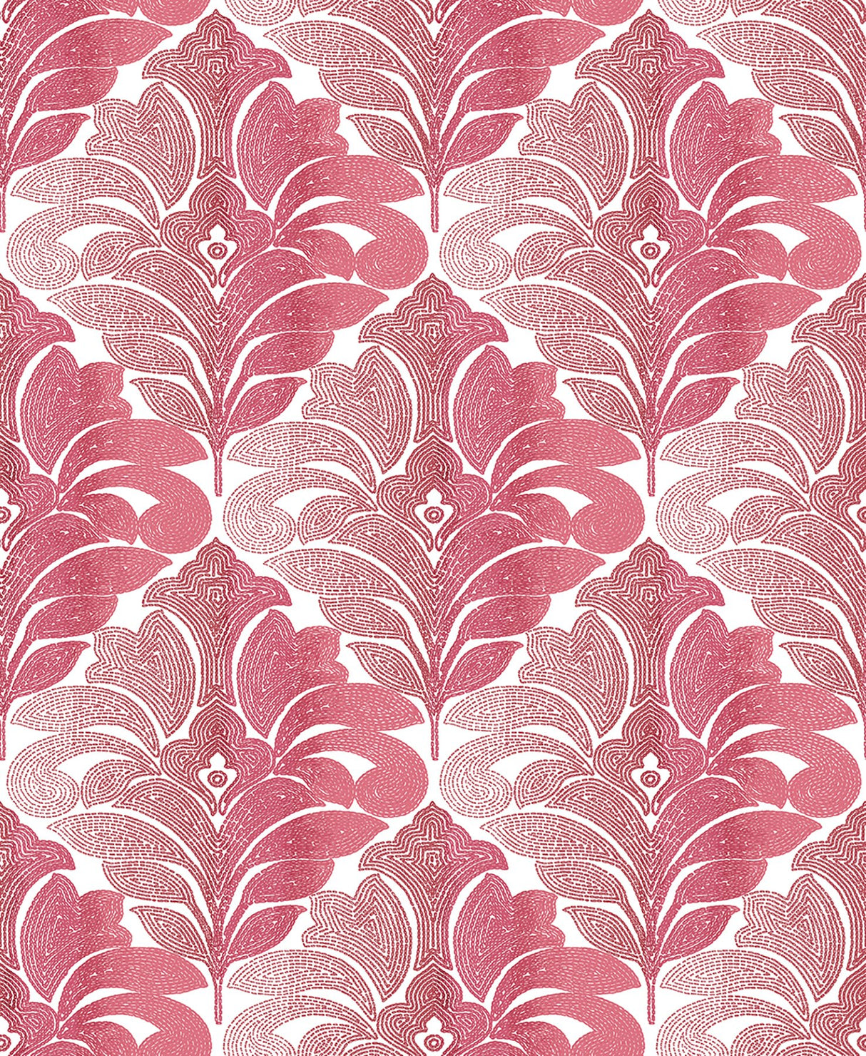 Balangan Red Damask Wallpaper with Modern Ombre Damask Pattern - A-Street Prints 2744-24146