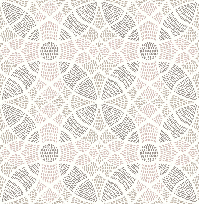Zazen Rose Geometric Wallpaper with Modern Geometric Pattern - A-Street Prints 2764-24337