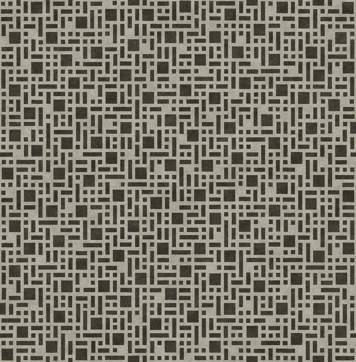 Bento Brown Geometric Wallpaper with Modern Bento Box-Inspired Pattern - A-Street Prints 2764-24340