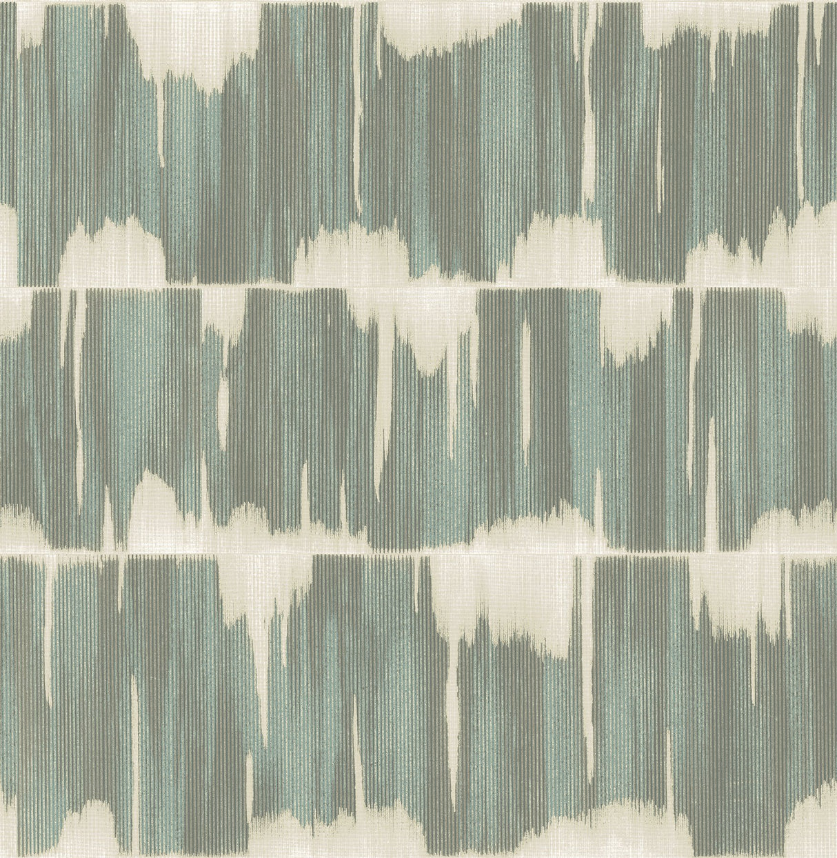 Serendipity Teal Shibori Wallpaper with Global Modern Striped Shibori Pattern - A-Street Prints 2764-24343