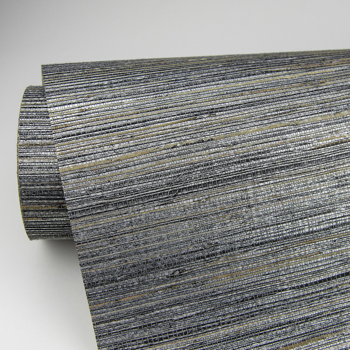 Fujian Silver Grasscloth Wallpaper with Textured Pattern - A-Street Prints 2829-80007
