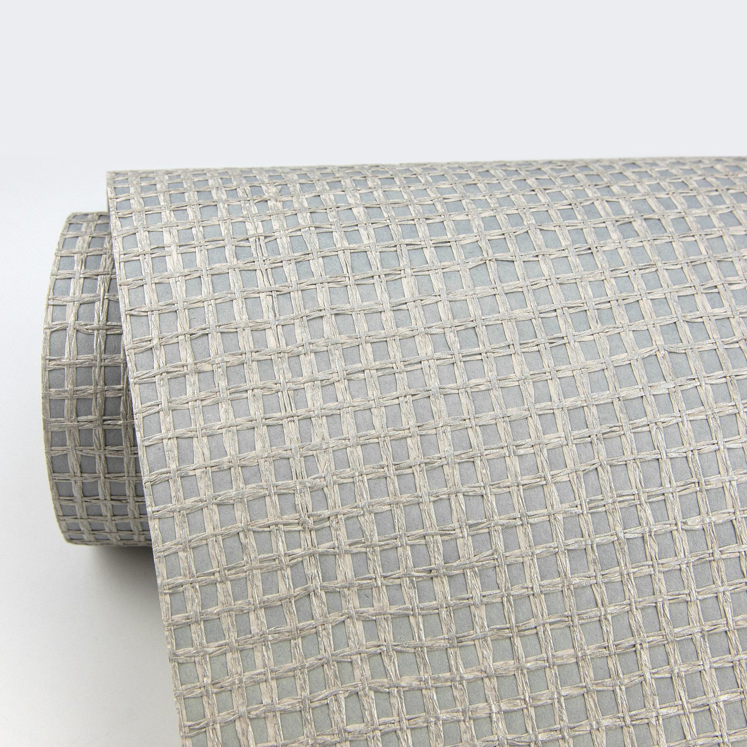 Wancahi Grey Grasscloth Wallpaper