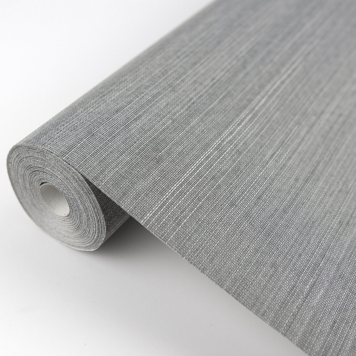 Binan Grey Grasscloth Wallpaper