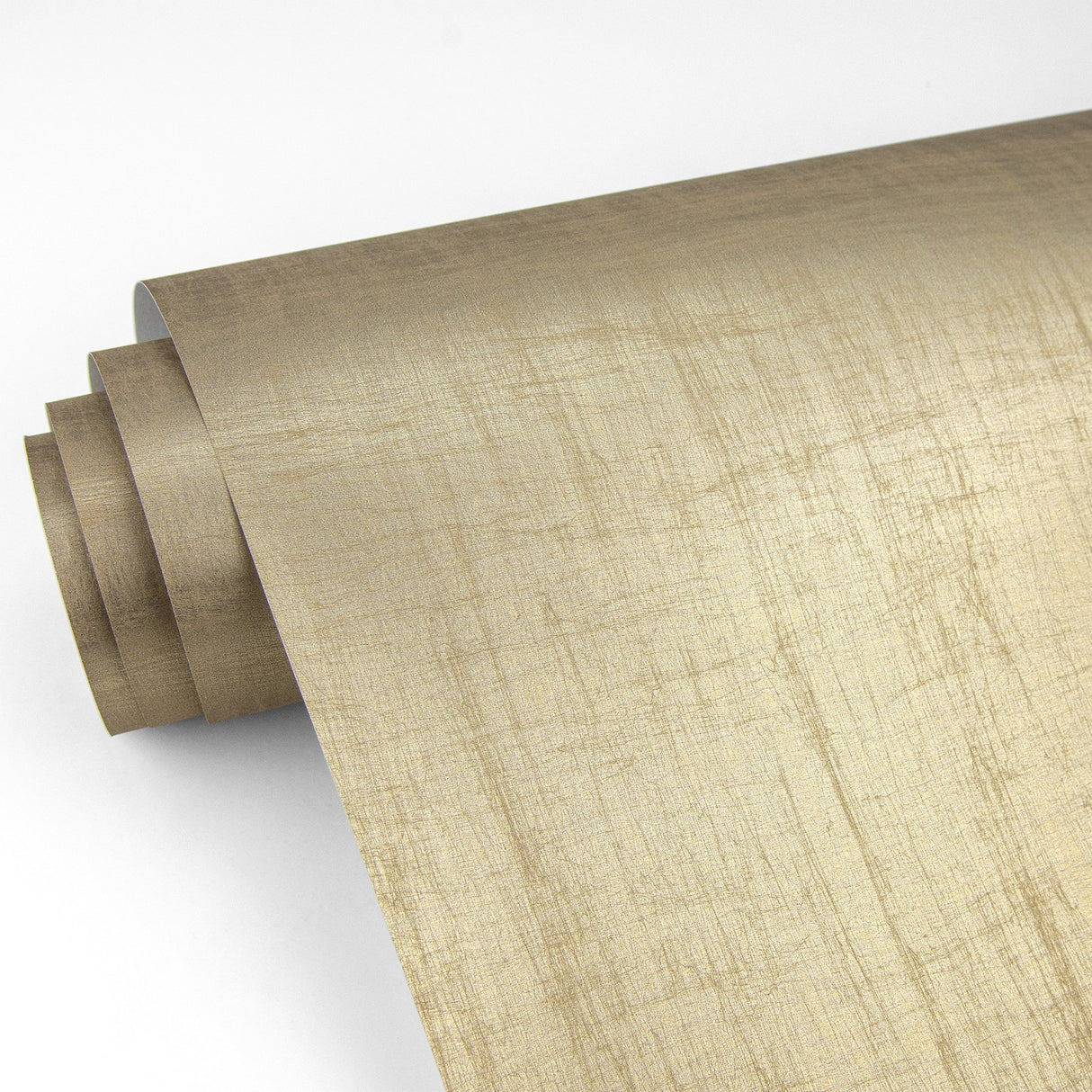 Lustre Gold Silk Weave Wallpaper with Metallic Faux Fabric Texture - Brewster 2829-82001