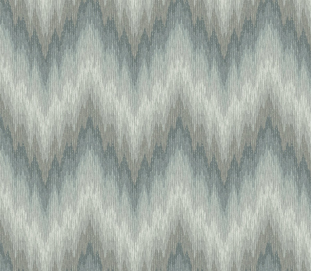 Whistler Slate Ikat Texture Wallpaper with Modern Geometric Ikat Linen Look - A-Street Prints 2829-82006