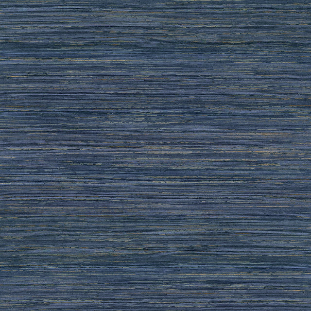 Pattini Indigo Grasscloth Wallpaper with Textured Woven Pattern - A?Street Prints 2829-82042