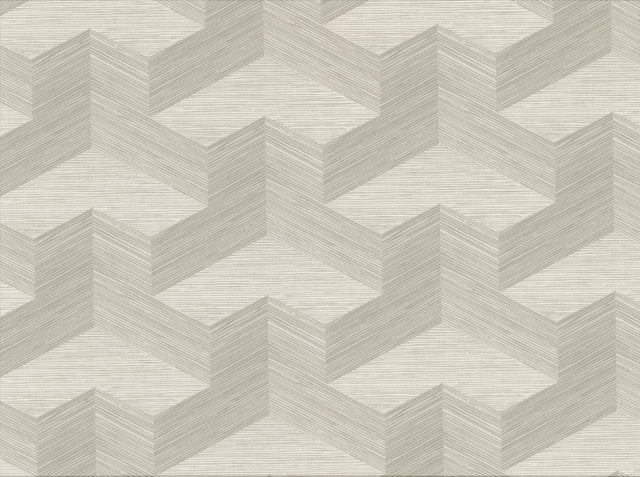 Y Knot Light Grey Geometric Texture Wallpaper with Modern Geometric Pattern - A-Street Prints 2829-82053