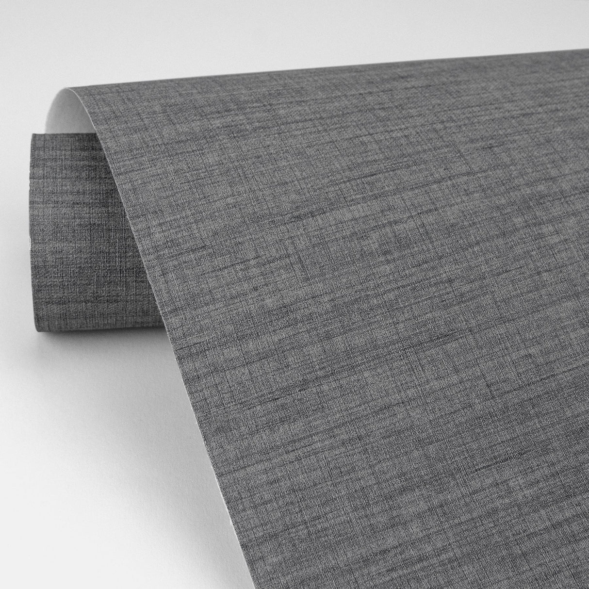 Essence Dark Grey Linen Texture Wallpaper with Fabric & Woven Textures Pattern, Traditional Style - A-Street Prints 2829-82068