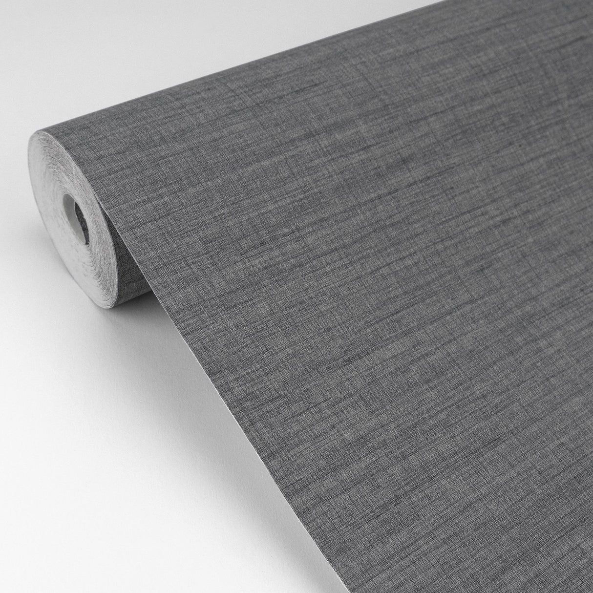 Essence Dark Grey Linen Texture Wallpaper with Fabric & Woven Textures Pattern, Traditional Style - A-Street Prints 2829-82068