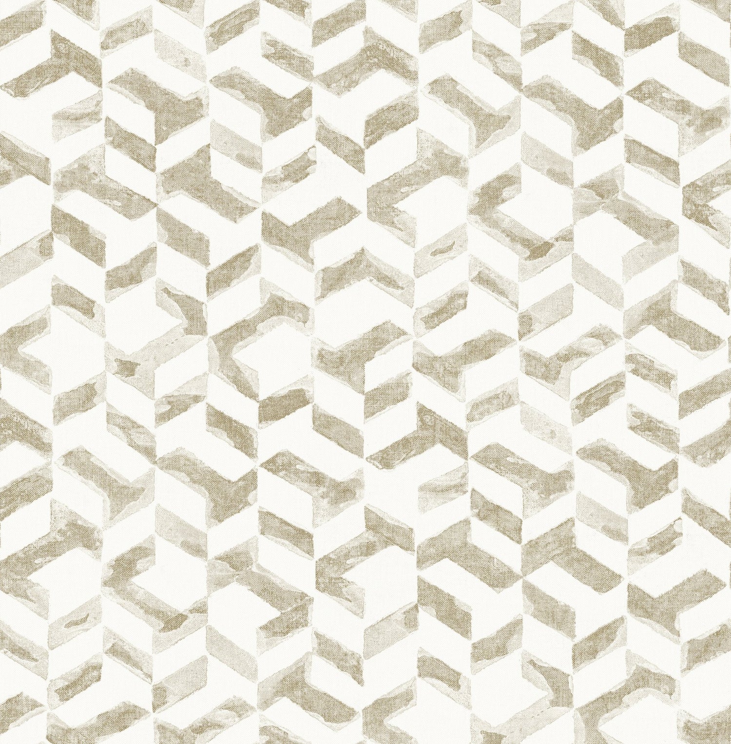 Instep Champagne Abstract Geometric Wallpaper with Modern Chevron Graphics - A-Street Prints 2902-25500