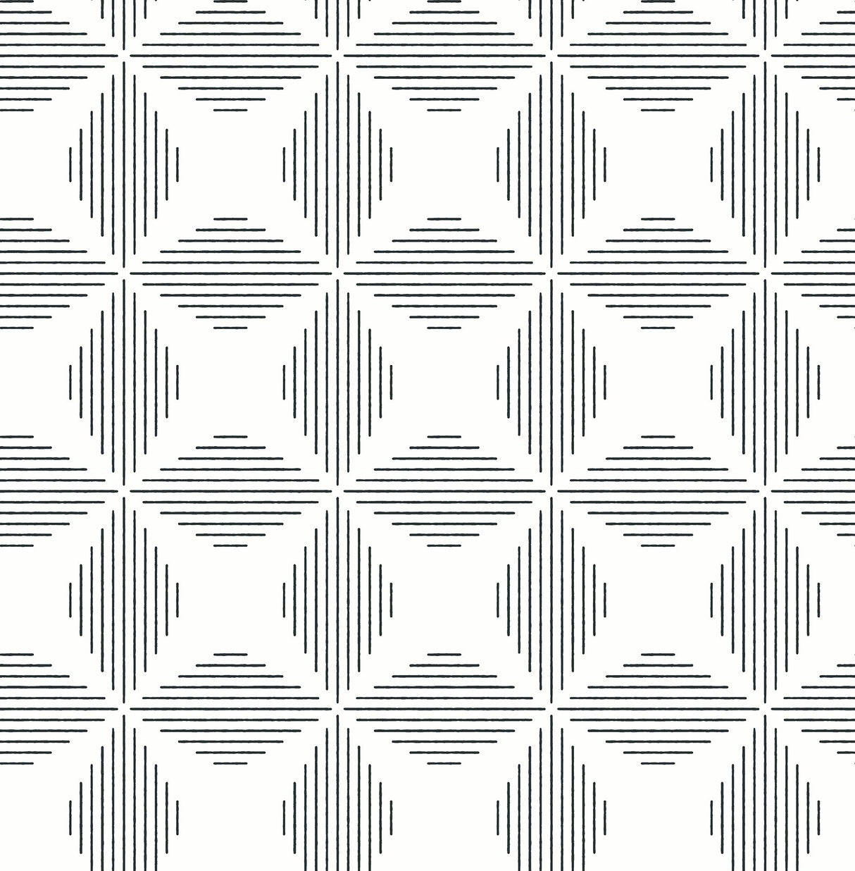 Telestar Black Geometric Wallpaper with Modern Abstract Linework - A-Street Prints 2902-25510
