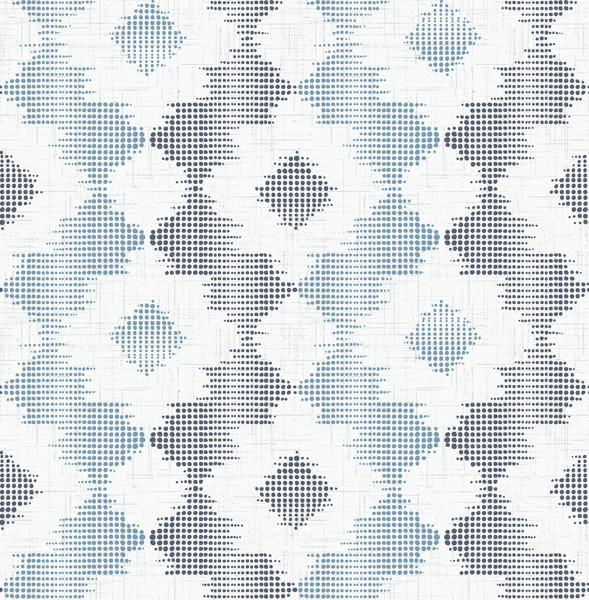 Babylon Blue Abstract Floral Wallpaper with Traditional Graphics Flower Pattern - Brewster 2902-25521