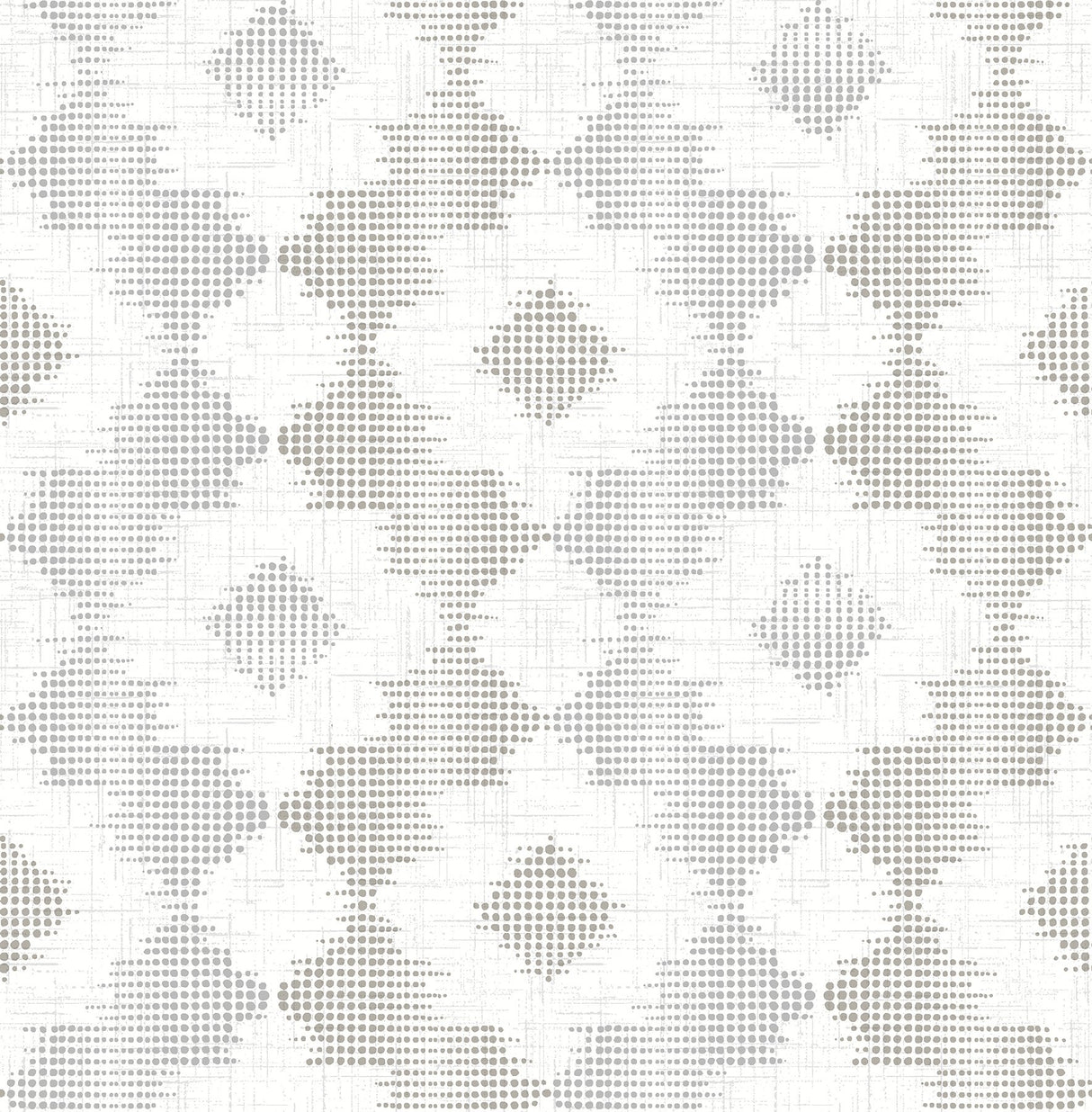Babylon Metallic Abstract Floral Wallpaper with Silver and Pewter Geometric Dot Motif - A-Street Prints 2902-25523