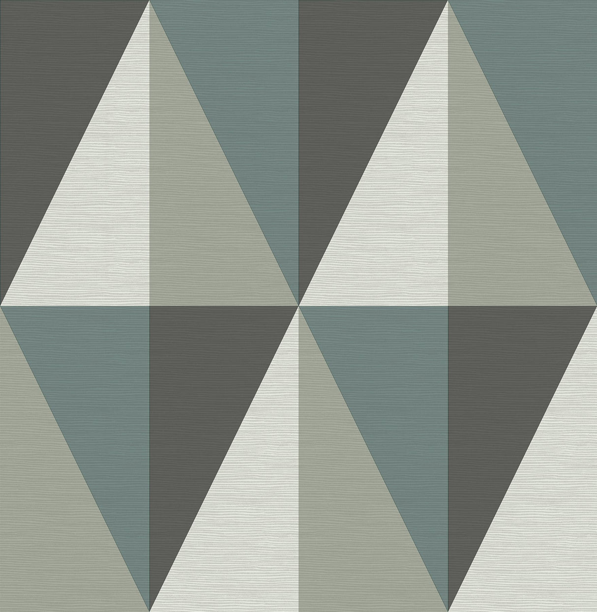 Aspect Teal Geometric Faux Grasscloth Wallpaper with Modern Abstract Pattern - Brewster 2902-25539